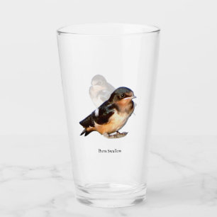 Barn Swallow drinking glass