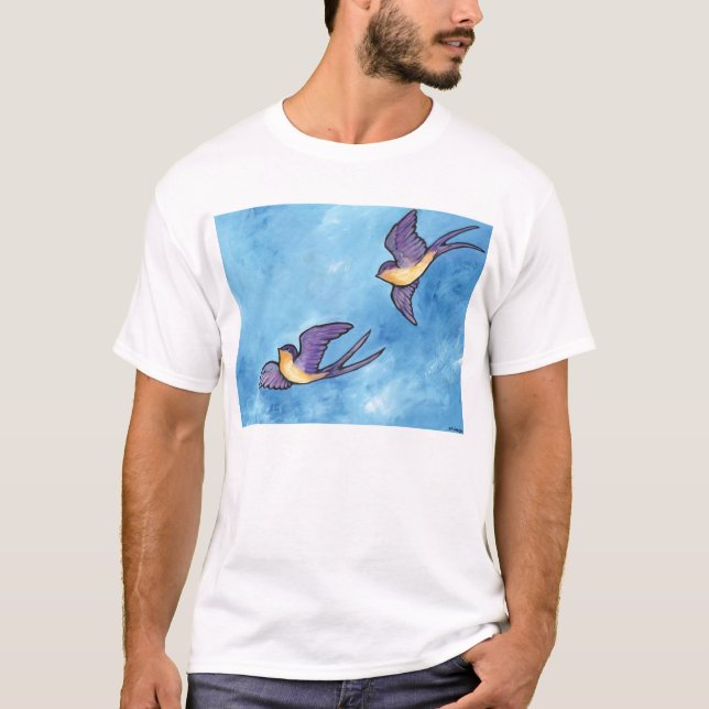 Barn Swallow Friends T-Shirt (Front)