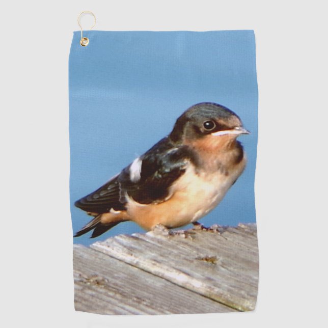 Barn Swallow golf towel (Front)