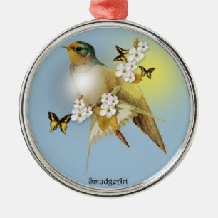 Barn Swallow Metal Tree Decoration