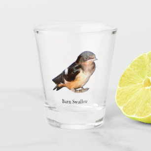 Barn Swallow shot glass