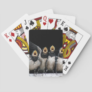 Barn Swallow Singing Playing Cards