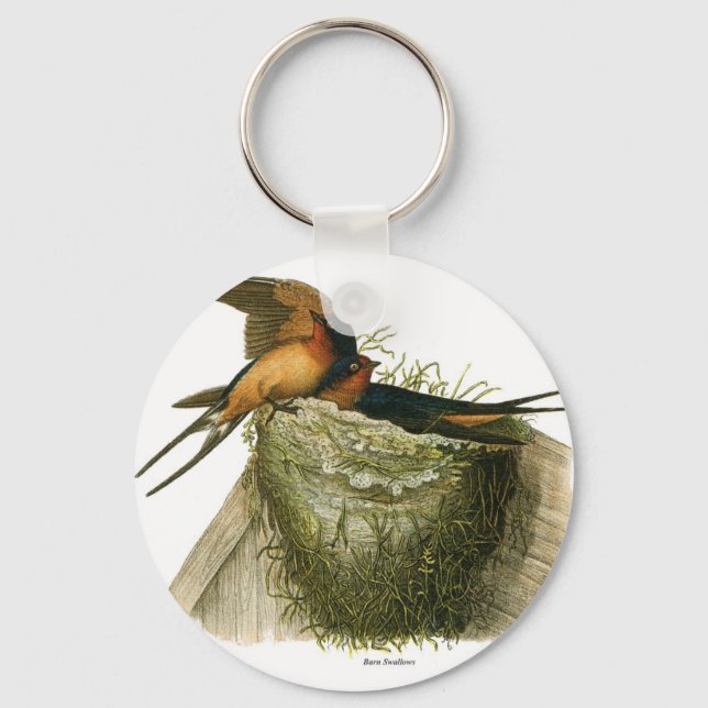 Barn Swallows Key Ring (Front)