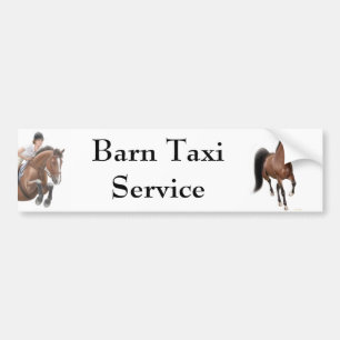 Barn Taxi Service Bumper Sticker