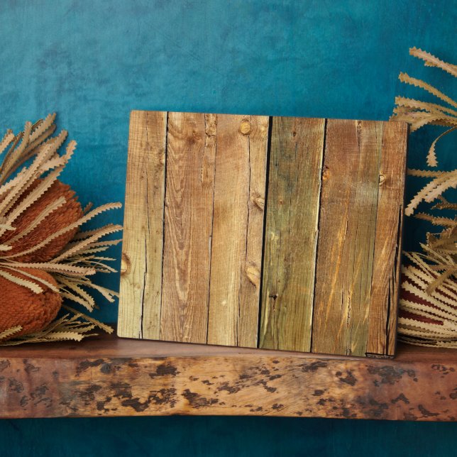 Barn Wall, Wood, Wooden Boards, Planks, Rustic Plaque (Side)