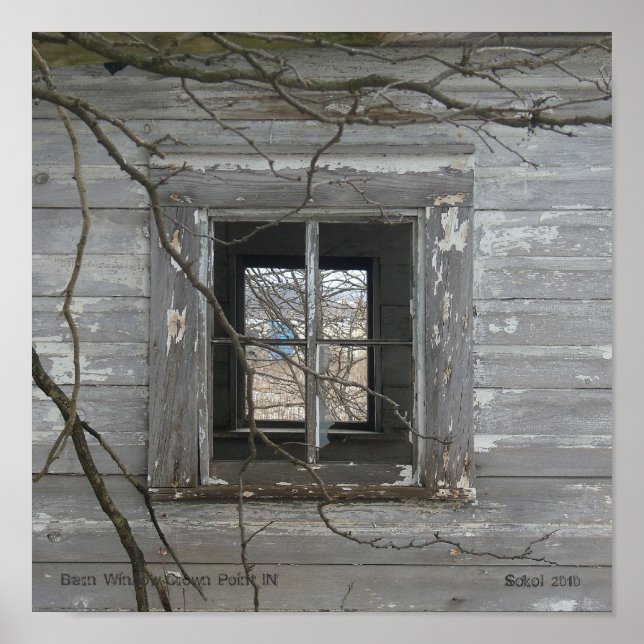Barn Window Crown Point IN Poster (Front)