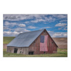 Barn with American Flag | Colfax, Washington