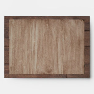 Barn Wood and Birch Country Wedding Envelope