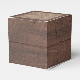 Barn Wood and Birch Country Wedding Favour Box