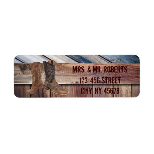 barn wood Cowboy Boots Western country Wedding