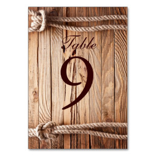 barn wood Cowboy Boots Western country Wedding Table Number