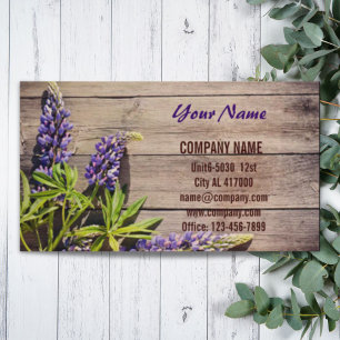 Barn wood  Flower botanical nature florist Business Card