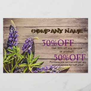 Barn wood  Flower botanical nature florist Flyer