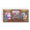 Barn wood & holly 3 photo Christmas greeting card