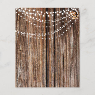 Barn Wood & Lights Rustic Scrapbook Paper