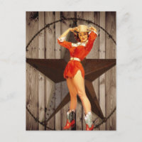 Barn wood Lone Star western country Cowgirl