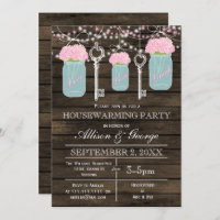 Barn wood mason jars keys rustic housewarming