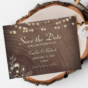 Barn Wood Rustic Wedding Save The Date