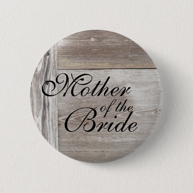 Barn wood wedding button (Front)