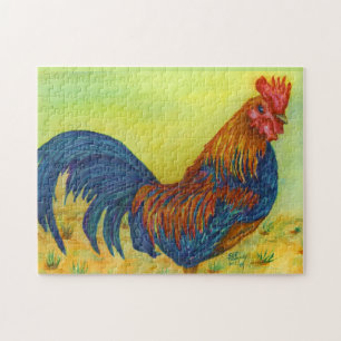 Barn Yard Rooster Jigsaw Puzzle