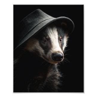 Barnaby "The Bruiser" Brock - Badger Photo Print