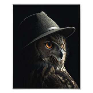 Barnaby "The Watcher" Scops - Owl - Photo Print