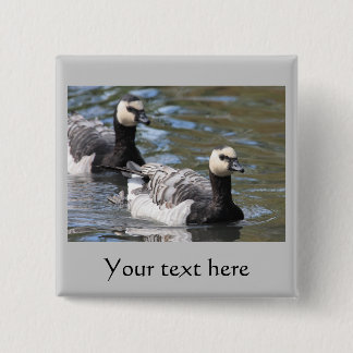 Barnacle Goose 15 Cm Square Badge