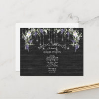  Barnboard String Lights Purple Wisteria Floral