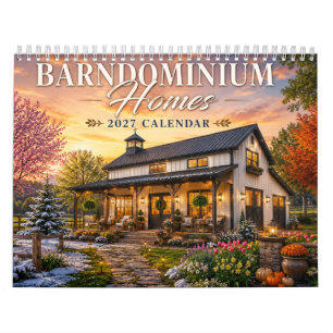 Barndominium Homes 2027 Calendar Rustic Country