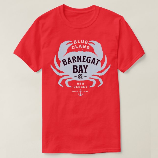 Barnegat Bay Blue Claws T-Shirt (Design Front)