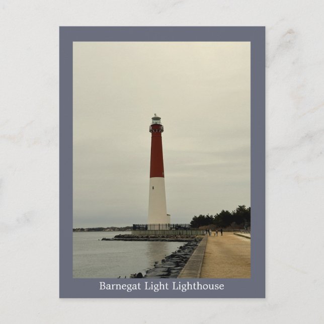 Barnegat Light Lighthouse Photo Postcard (Front)