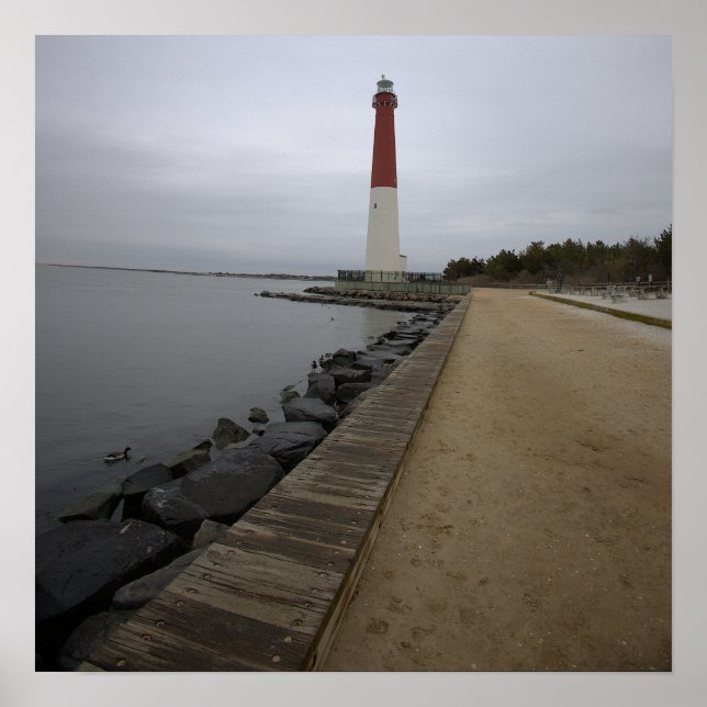 Barnegat Light Lighthouse Photo Poster (Front)