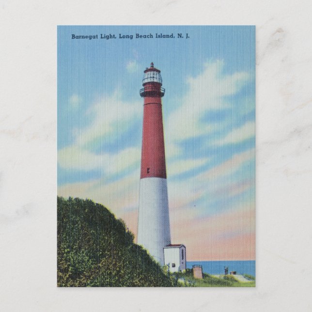 Barnegat Light, Long Beach Island, New Jersey Postcard (Front)