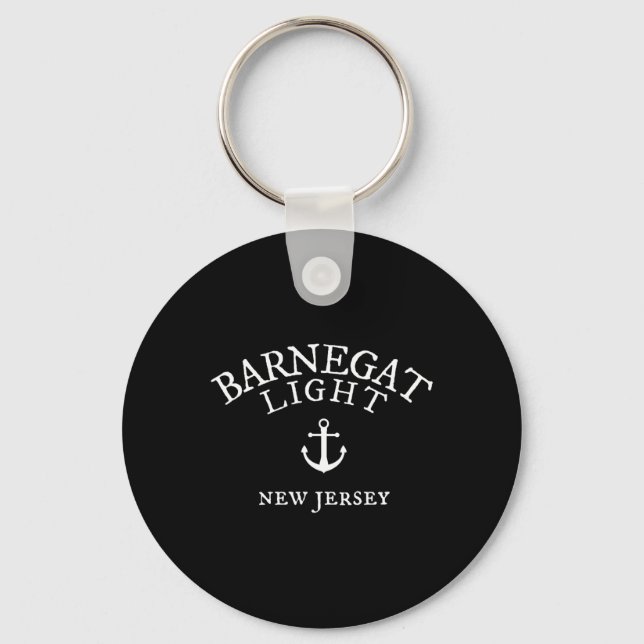 Barnegat Light New Jersey , Nj Nautical Sea Shirt  Key Ring (Front)