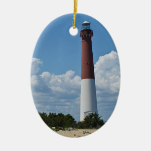 Barnegat Lighthouse Ceramic Tree Decoration