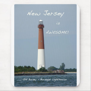 Barnegat Lighthouse Long Beach Island New Jersey Mouse Mat