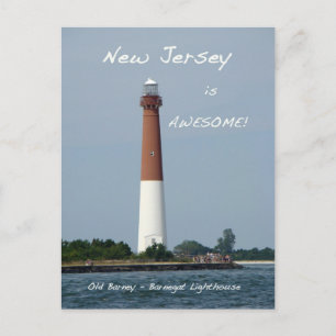 Barnegat Lighthouse Long Beach Island New Jersey Postcard