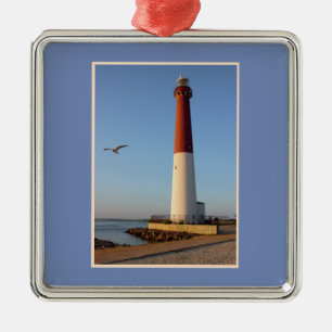 Barnegat Lighthouse Metal Tree Decoration