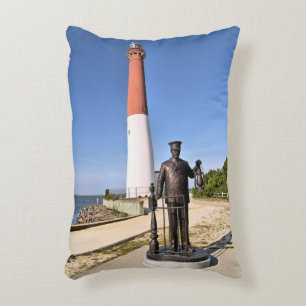 Barnegat Lighthouse, New Jersey Accent Pillow