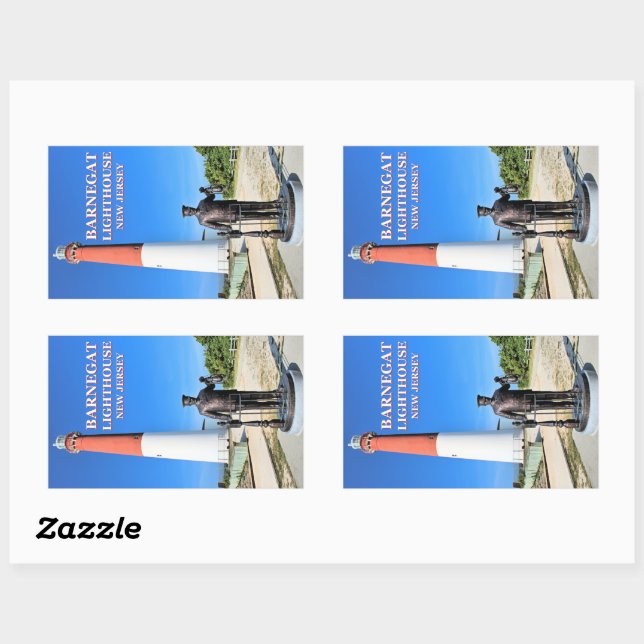 Barnegat Lighthouse, New Jersey Stickers (Sheet)