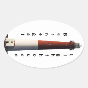 Barnegat Lighthouse Oval Sticker