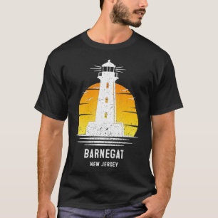 Barnegat New Jersey Lighthouse Retro Design Idea T-Shirt