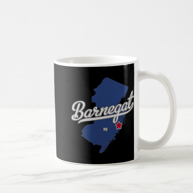 Barnegat New Jersey Nj Map  Coffee Mug (Right)