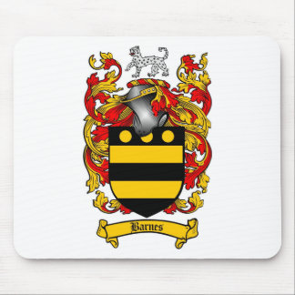 BARNES FAMILY CREST -  BARNES COAT OF ARMS MOUSE MAT