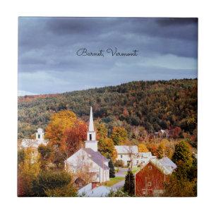 Barnet, Vermont, colours of autumn Tile