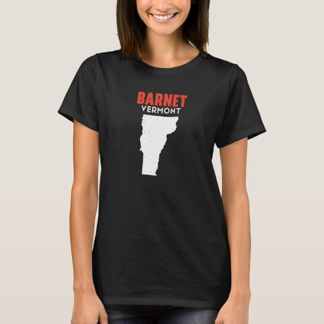 Barnet Vermont USA State America Travel Vermonter T-Shirt (Front)