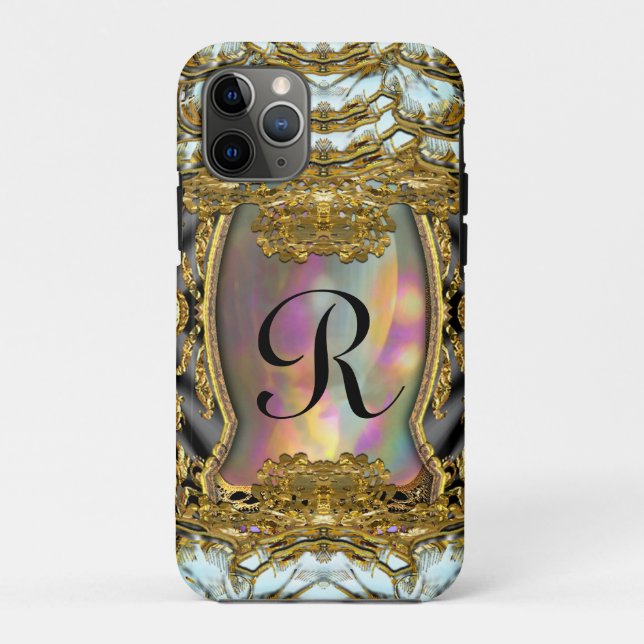 Barnetcue Dubois II Protective Baroque Monogram Case-Mate iPhone Case (Back)