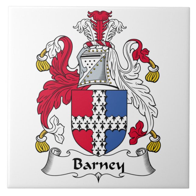 Barney Family Crest Tile (Front)