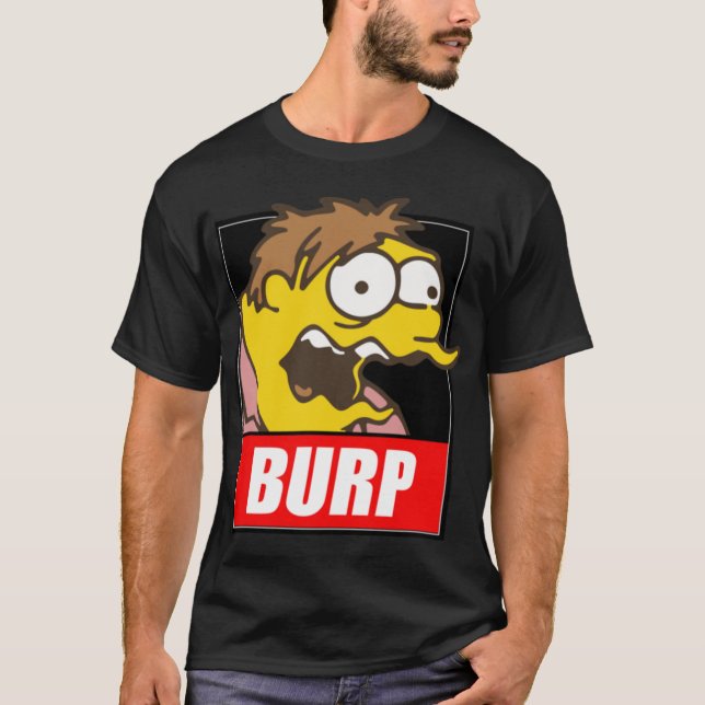 Barney Gumble Burp Gate Cartoon Remi Designs frien T-Shirt (Front)
