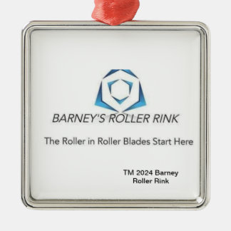 Barney Roller Rink Christmas 2024 Metal Tree Decoration